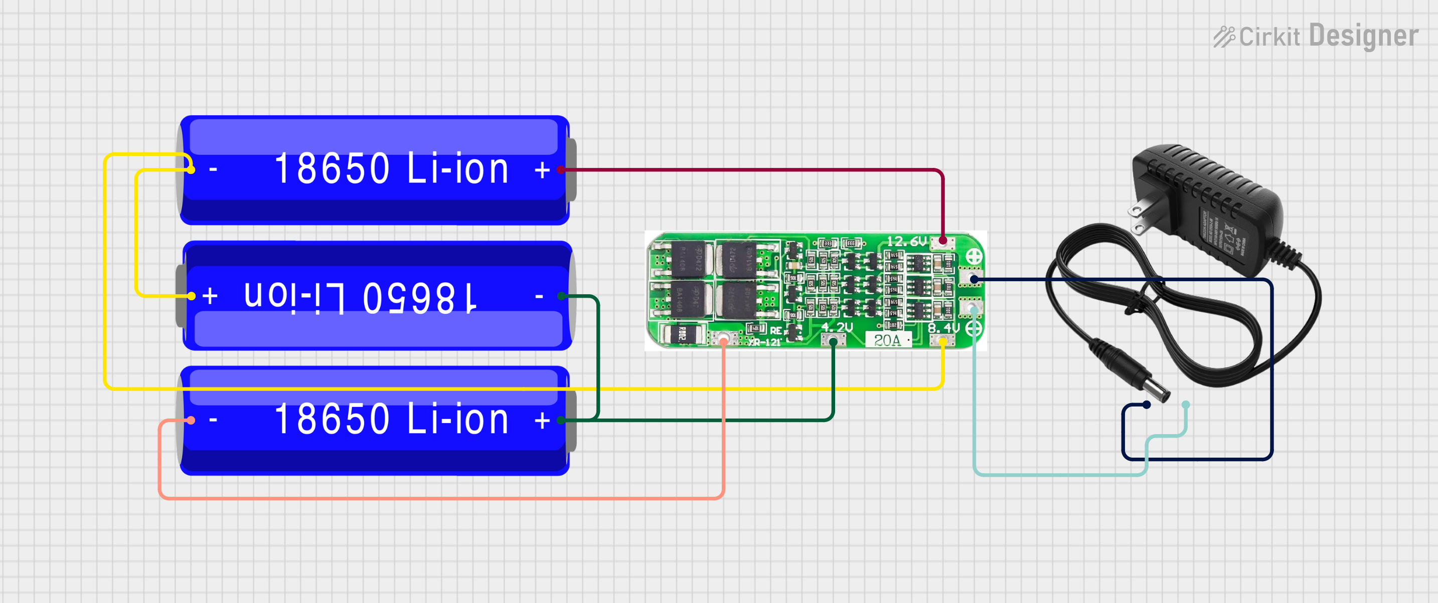 3.7V Li-ion Battery Charger with 3S BMS